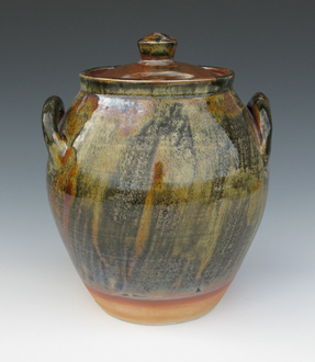 Shino covered jar.jpg